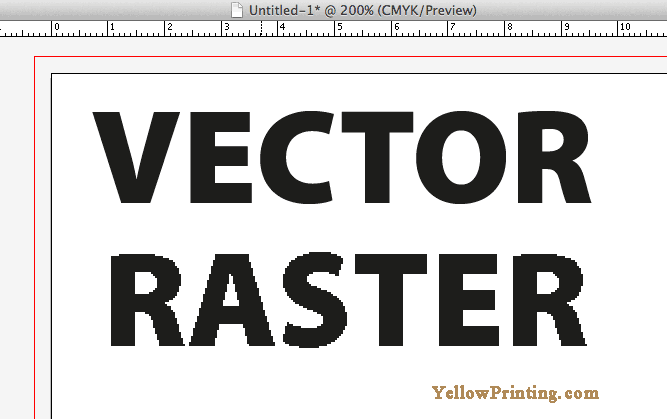 VECTOR vs raster text