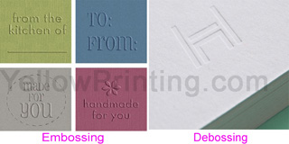 embossing & debossing logo