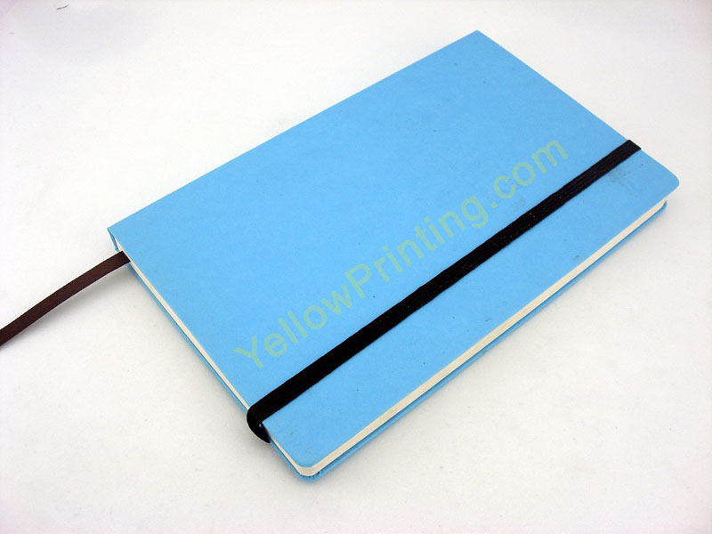 paper back notebook with elastic band