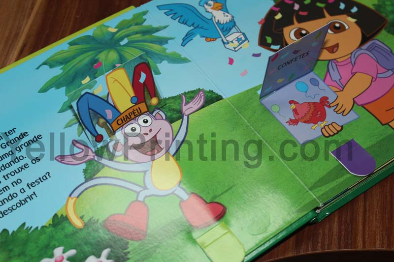 Full colors printing pull tab book for children-Yellow Printing - Printing Company in China