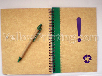 kraft paper blank notebook