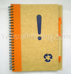 recycle brown kraft paper notebook