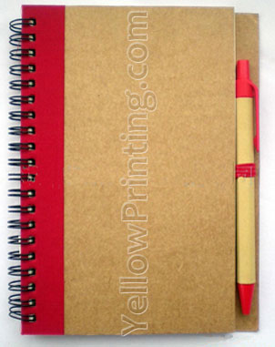  kraft notebook with pen