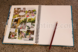 spiral notebook with dividers