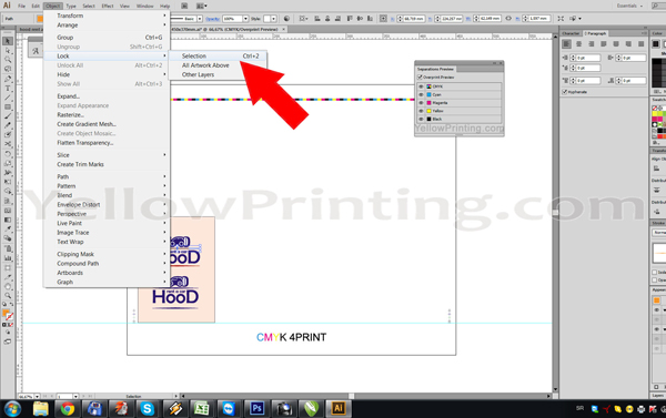 Prepare Illustrator Print Ready PDF Files for Offset Printing Step 10