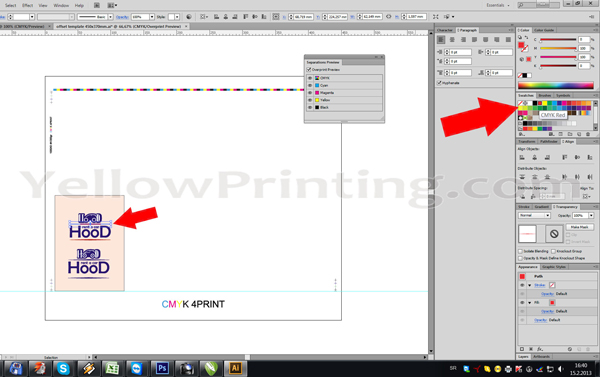 Prepare Illustrator Print Ready PDF Files for Offset Printing Step 11