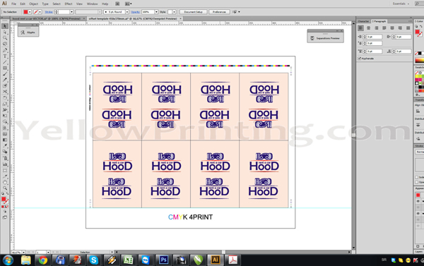 Prepare Illustrator Print Ready PDF Files for Offset Printing Step 13
