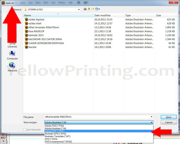 Prepare Illustrator Print Ready PDF Files for Offset Printing Step 15