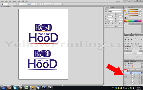 Prepare Illustrator Print Ready PDF Files for Offset Printing Step 2