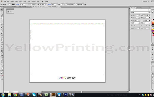 Prepare Illustrator Print Ready PDF Files for Offset Printing Step 4