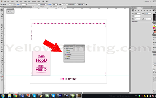 Prepare Illustrator Print Ready PDF Files for Offset Printing Step 8