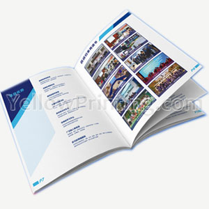 Folded Saddle Stitching Softcover Paper Catalog Catalogue Brochure Book Leaflet Booklet Printed