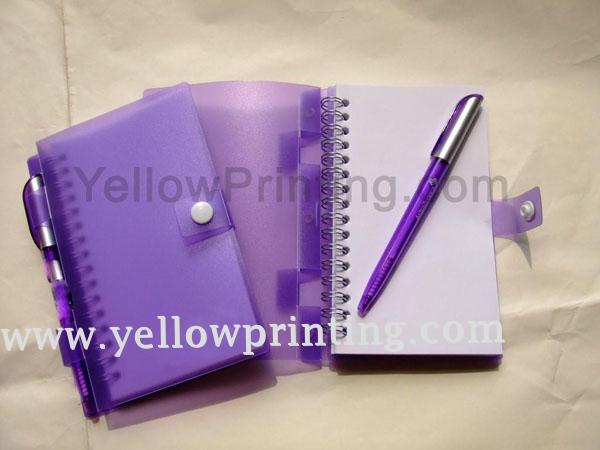 Coil notebook with ball pen