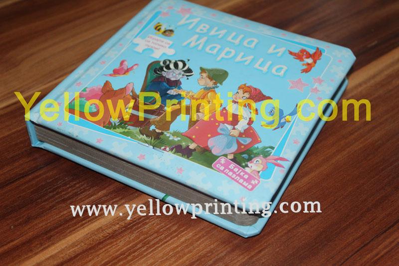 Children paper board puzzle book printing on demand