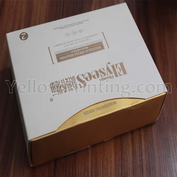 Paper box package with sleeve for cosmetics