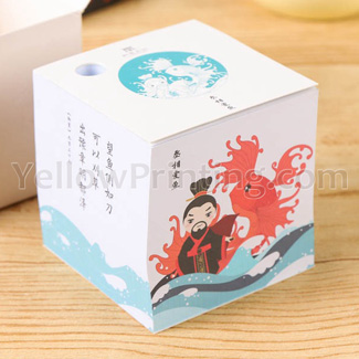 Paper Note Cube for Advertisement