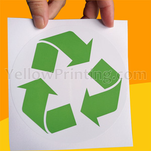 Recycle Logo Sticker Printing
