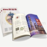 Custom Design A4 A5 Paperback Perfect Bound Magazine Brochure Catalog Book Printing Factory