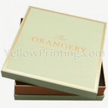 Custom Hot Stamping Logo Rigid Cardboard Gift Box Lid And Base Paper Box Printing Factory