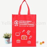 Custom Size Reusable Printed Shopping Bags Non Woven Grocery Tote Bags For Corporate Promotion