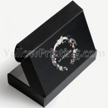 Printed Black Paper Flat Pack Cardboard Cloth Cosmetic Shoe Foldable Packaging Folding Gift Box