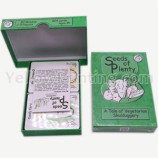 Promotional Play Card Deck Advertising Poker Playing Card Educational Flash Card With Rigid Box