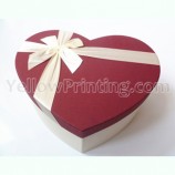 Heart Shaped Paper Gift box With Ribbon Design
