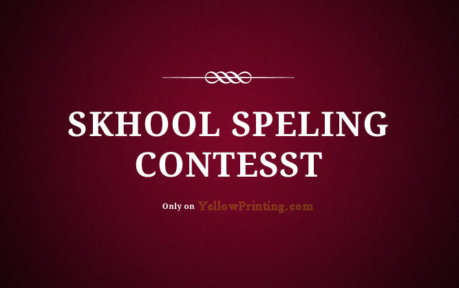 printing spelling mistakes