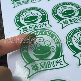 Transparent Sticker/ Transparent OPP Sticker + Gloss Laminate