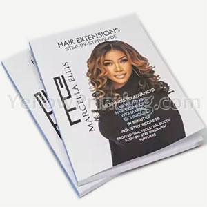Overseas Manufacturer Softcover Perfect Bound Guidebook For Hair Extensions Guide Book Printing