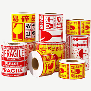 Factory Price Red Warning Label Caution Fragile Handle With Care Sticker for Carton Box Package Product Image Factory Price Red Warning Label Caution Fragile Handle With Care Sticker for Carton Box Package