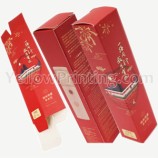 Custom Logo Ivory Cardboard Essential Oil Packaging Folding Carton Paper Boxes For Cosmetics