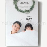 Flip Book UV Hardback Books Staples Printing Embossed Cover Case Bound Hardcover Book Printing