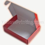 Guangzhou Factory Mailer Box Custom Logo Printed Corrugated EFlute Paper Tab Lock Packaging Box